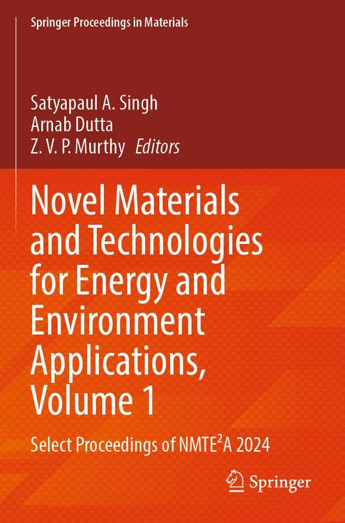 Produktbild: Novel Materials and Technologies for Energy and Environment Applications, Volume 1