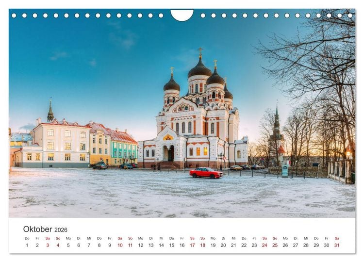 Produktbild: Tallinn - Eine Reise in die Hauptstadt Estlands. (Wandkalender 2026 DIN A4 quer), CALVENDO Monatskalender