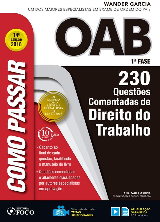 Produktbild: Como passar na OAB 1&ordf; Fase: direito do trabalho