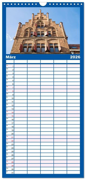 Produktbild: Familienplaner 2026 - Venlo mit 5 Spalten (Wandkalender, 21 x 45 cm) CALVENDO
