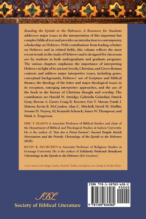 Produktbild: Reading the Epistle to the Hebrews