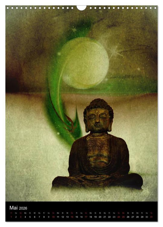 Produktbild: Buddha - Zeit f&uuml;r Entspannung (Wandkalender 2026 DIN A3 hoch), CALVENDO Monatskalender