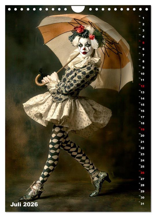 Produktbild: Clowngeschichten - Eine besondere Welt (Wandkalender 2026 DIN A4 hoch), CALVENDO Monatskalender