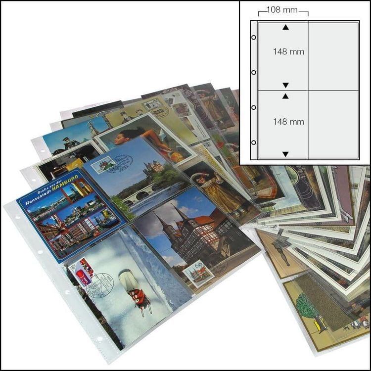 Produktbild: Postkarten-Folienbl&auml;tter transparent