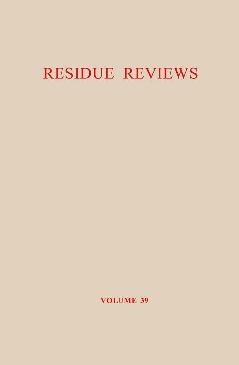 Produktbild: The Carbinole Acaricides: Chlorobenzilate and Chloropropylate