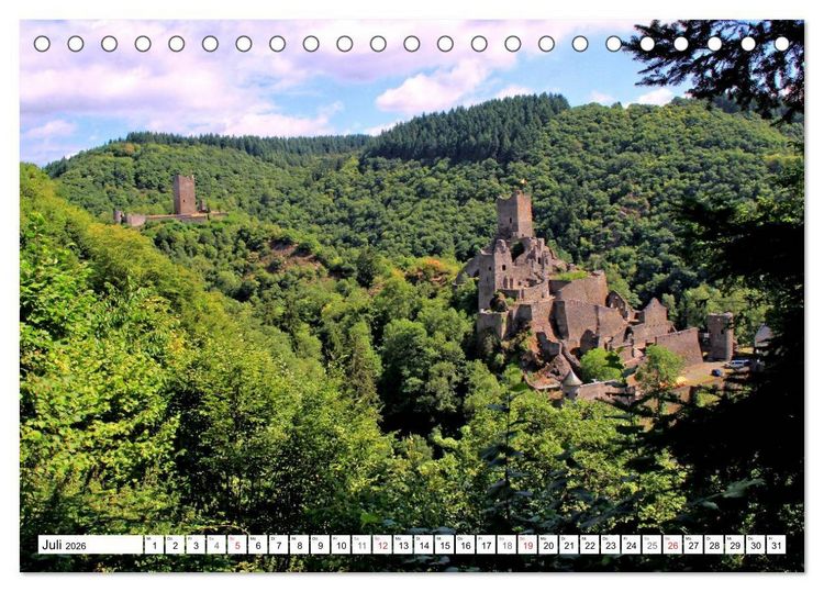 Produktbild: Burgenland Eifel (Tischkalender 2026 DIN A5 quer), CALVENDO Monatskalender