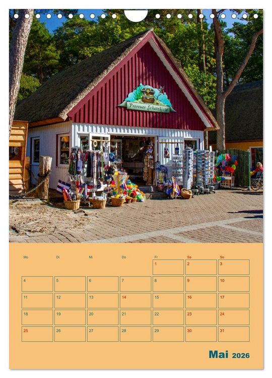 Produktbild: Fischland-Dar&szlig;-Zingst Terminplaner (Wandkalender 2026 DIN A4 hoch), CALVENDO Monatskalender