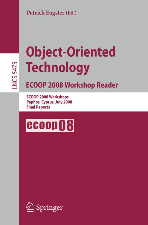 Produktbild: Object-Oriented Technology. ECOOP 2008 Workshop Reader