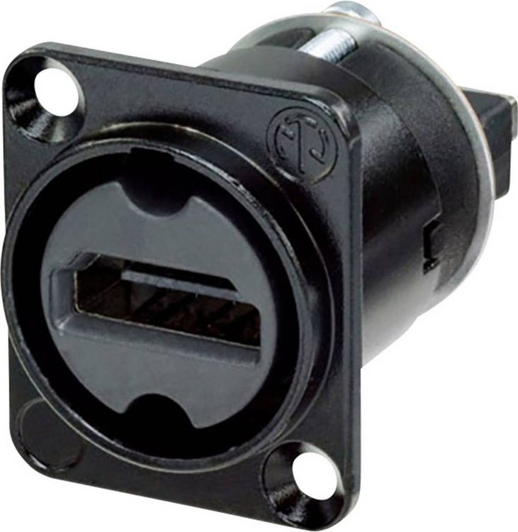 Produktbild: Neutrik NAHDMI-W-B HDMI-Steckverbinder Flanschbuchse, Kontakte gerade Polzahl: 19 Schwarz 1 St.