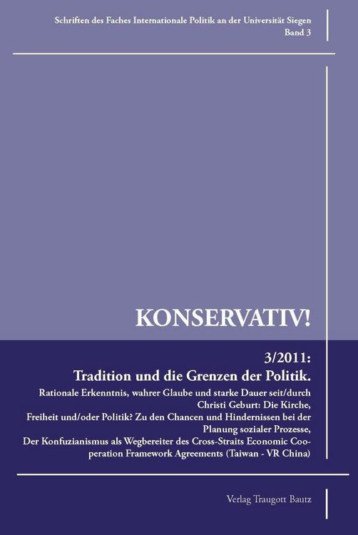 Produktbild: Tradition und die Grenzen der Politik