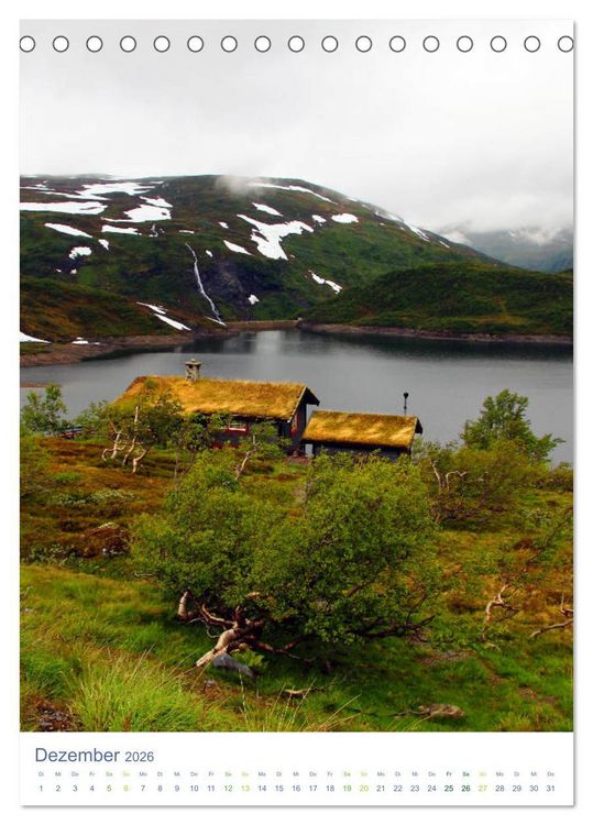 Produktbild: Norwegen - Unterwegs im Fjordland (Tischkalender 2026 DIN A5 hoch), CALVENDO Monatskalender