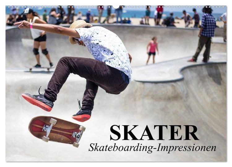 Produktbild: Skater. Skateboarding-Impressionen (Wandkalender 2026 DIN A2 quer), CALVENDO Monatskalender