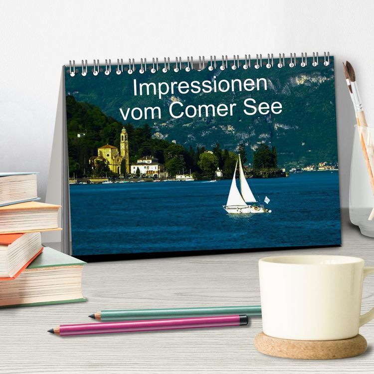 Produktbild: Impressionen vom Comer See (Tischkalender 2026 DIN A5 quer), CALVENDO Monatskalender