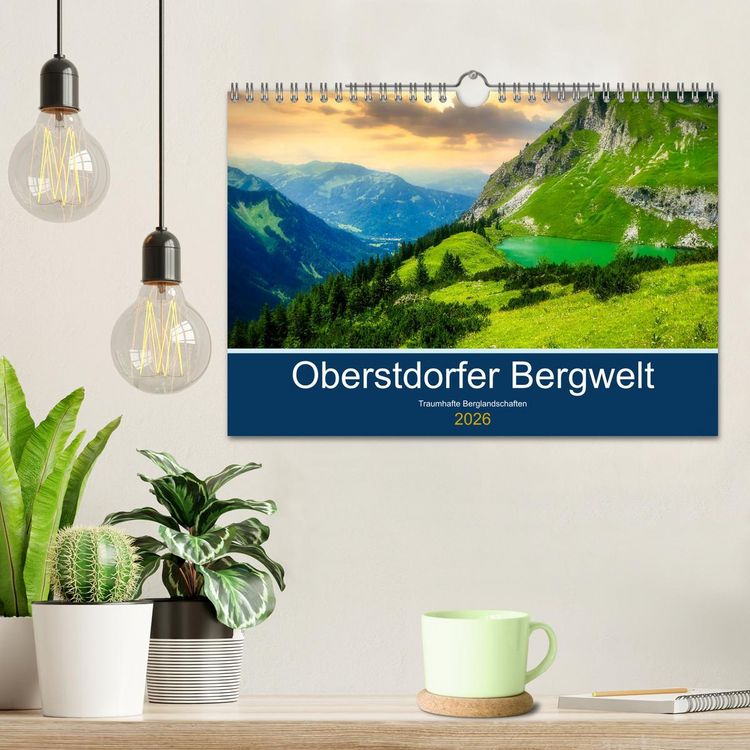Produktbild: Oberstdorfer Bergwelt (Wandkalender 2026 DIN A4 quer), CALVENDO Monatskalender