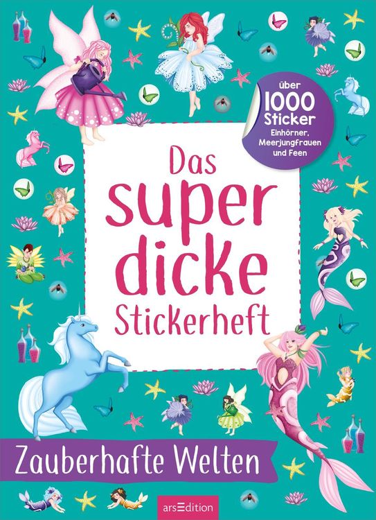 Produktbild: Das superdicke Stickerheft – Zauberhafte Welten