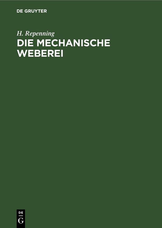 Produktbild: Die mechanische Weberei