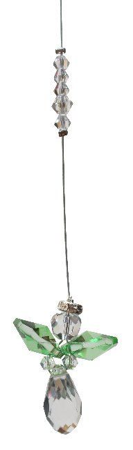 Produktbild: Suncatcher Engel, gr&uuml;n, 3 cm
