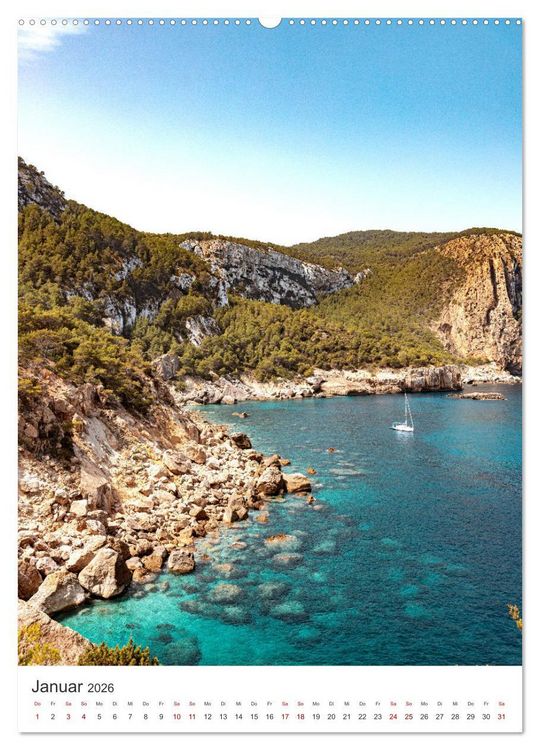 Produktbild: Ab nach Ibiza (hochwertiger Premium Wandkalender 2026 DIN A2 hoch), Kunstdruck in Hochglanz