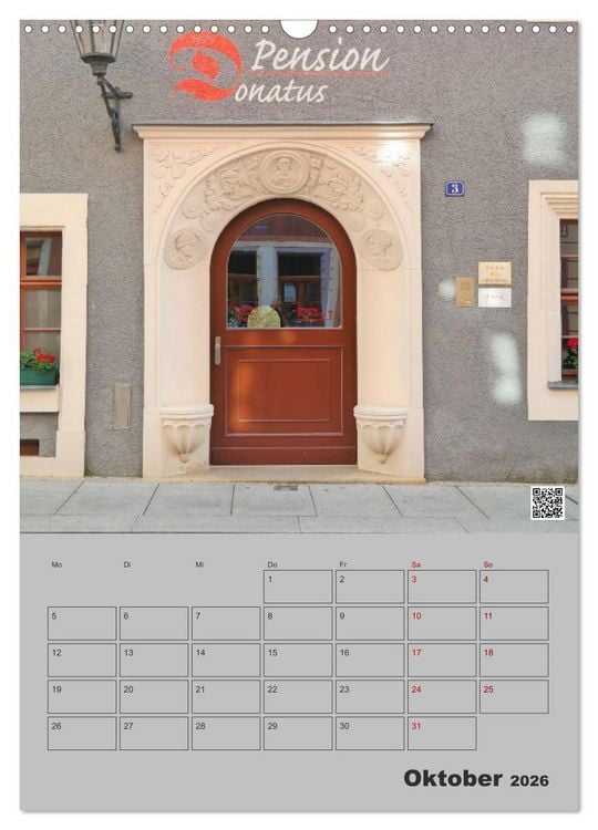 Produktbild: T&uuml;ren und Portale in Pirna (Wandkalender 2026 DIN A3 hoch), CALVENDO Monatskalender