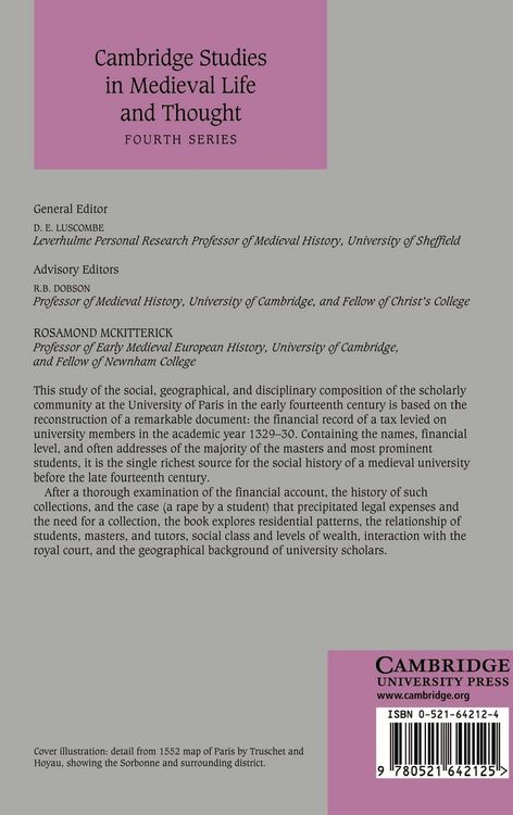 Produktbild: Parisian Scholars in the Early Fourteenth Century