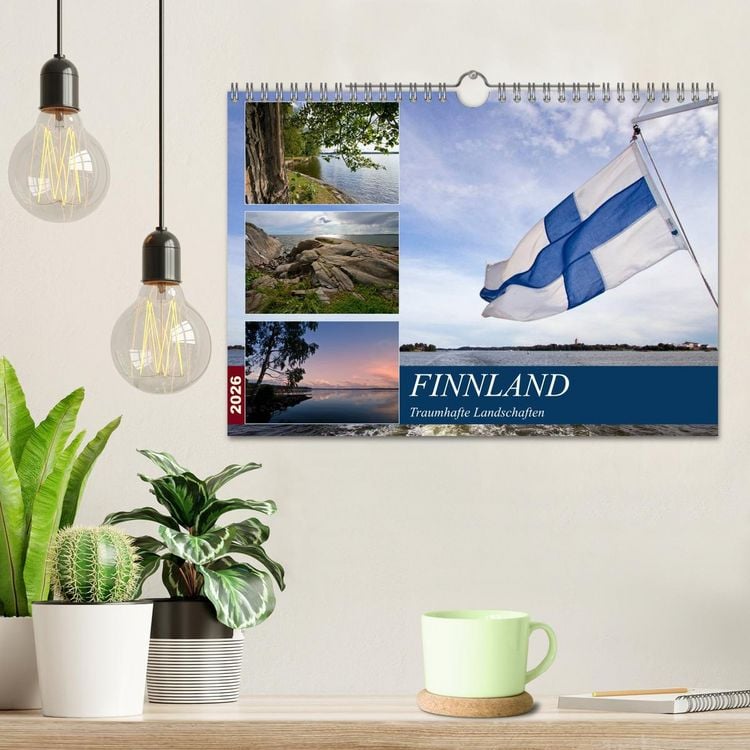 Produktbild: FINNLAND Traumhafte Landschaften (Wandkalender 2026 DIN A4 quer), CALVENDO Monatskalender