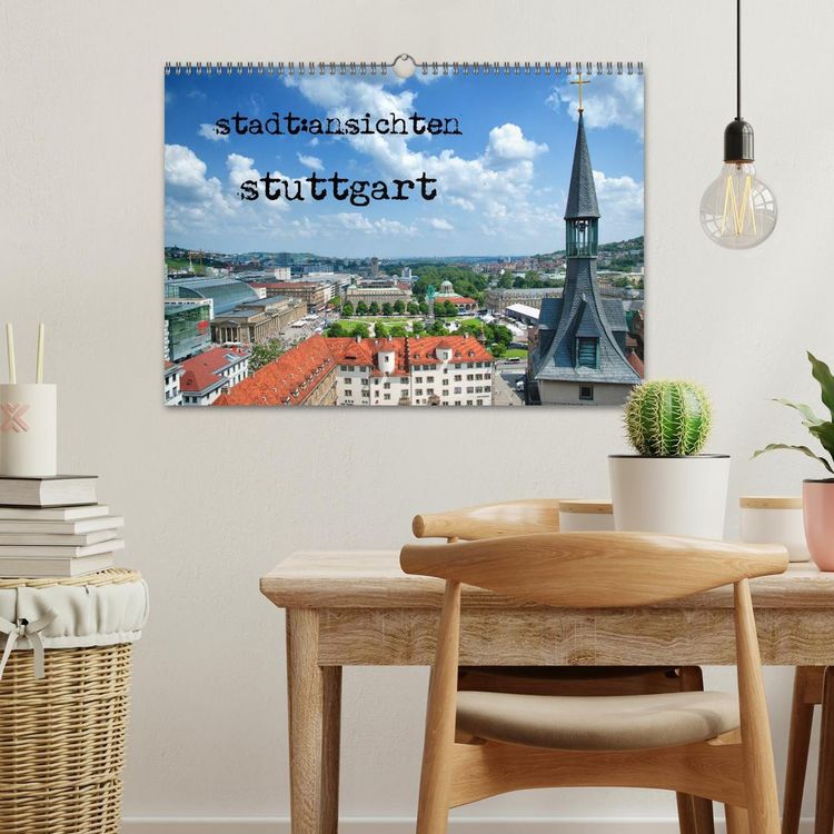 Produktbild: stadtansichten stuttgart (Wandkalender 2026 DIN A3 quer), CALVENDO Monatskalender