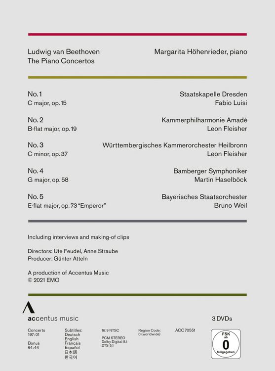 Produktbild: Beethoven Klavierkonzerte 1-5