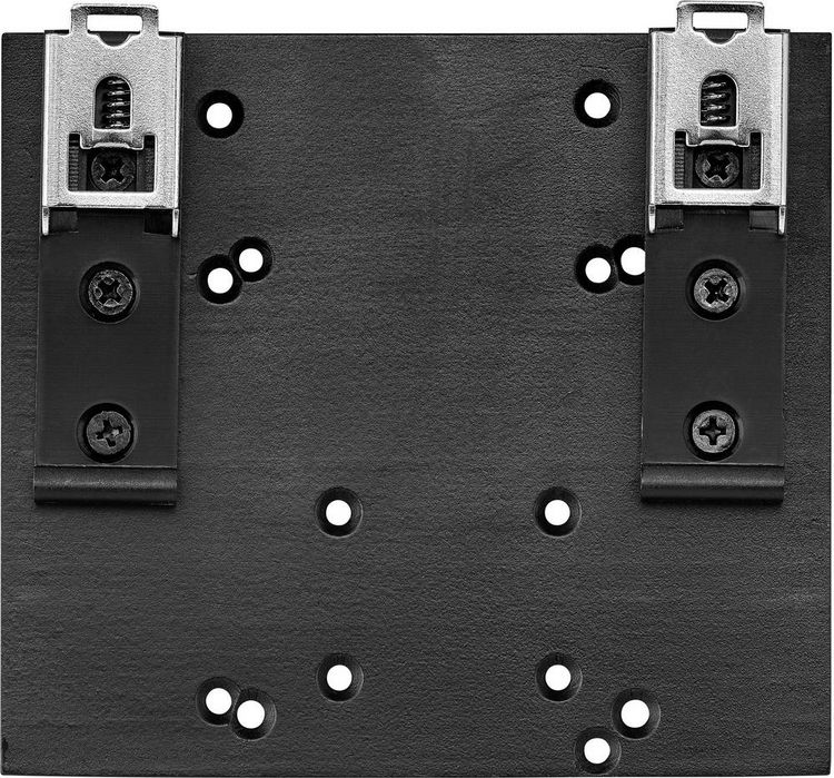 Produktbild: Renkforce DIN-Rail-Halterung Passend f&uuml;r (Entwicklungskits): Raspberry Pi&reg;, Arduino, Banana Pi zur Hutschienenmontage Schwarz