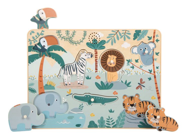 Produktbild: Setzpuzzle Tierlaute "Safari"