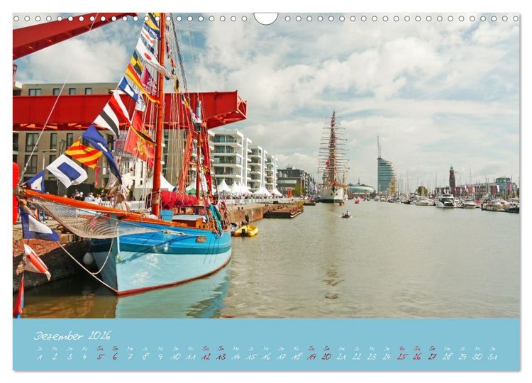 Produktbild: SAIL Bremerhaven. Segelspektakel zum Wegtr&auml;umen (Wandkalender 2026 DIN A3 quer), CALVENDO Monatskalender