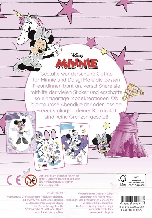 Produktbild: Disney Minnie: Mein gro&szlig;er Styling-Spa&szlig;: Stickern, Malen, Stylen
