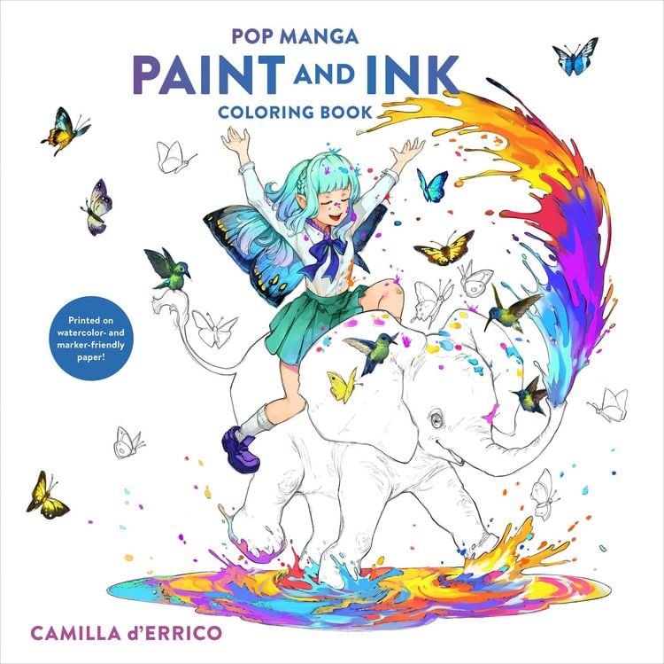Produktbild: Pop Manga Paint and Ink Coloring Book