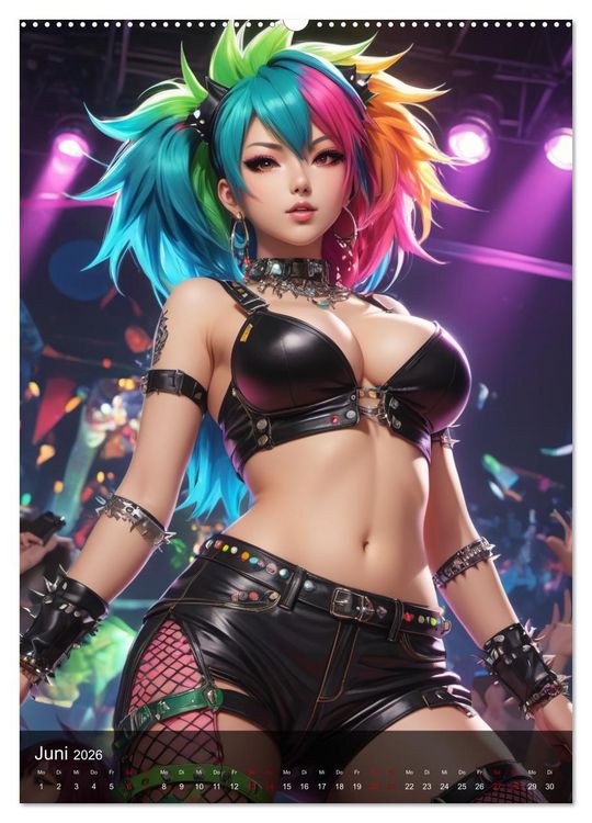 Produktbild: Sexy Manga Girls (hochwertiger Premium Wandkalender 2026 DIN A2 hoch), Kunstdruck in Hochglanz