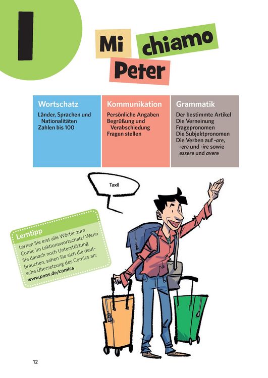Produktbild: PONS Sprachlern-Comic Italienisch
