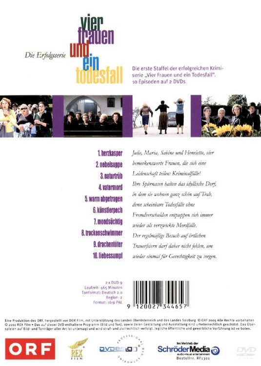 Produktbild: Vier Frauen und ein Todesfall - Staffel 1 [2 DVDs]