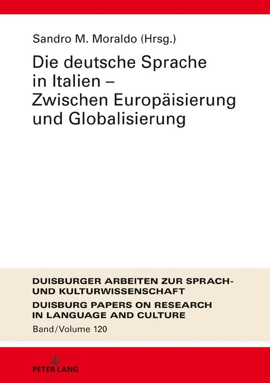 Produktbild: Die deutsche Sprache in Italien &ndash; Zwischen Europ&auml;isierung und Globalisierung