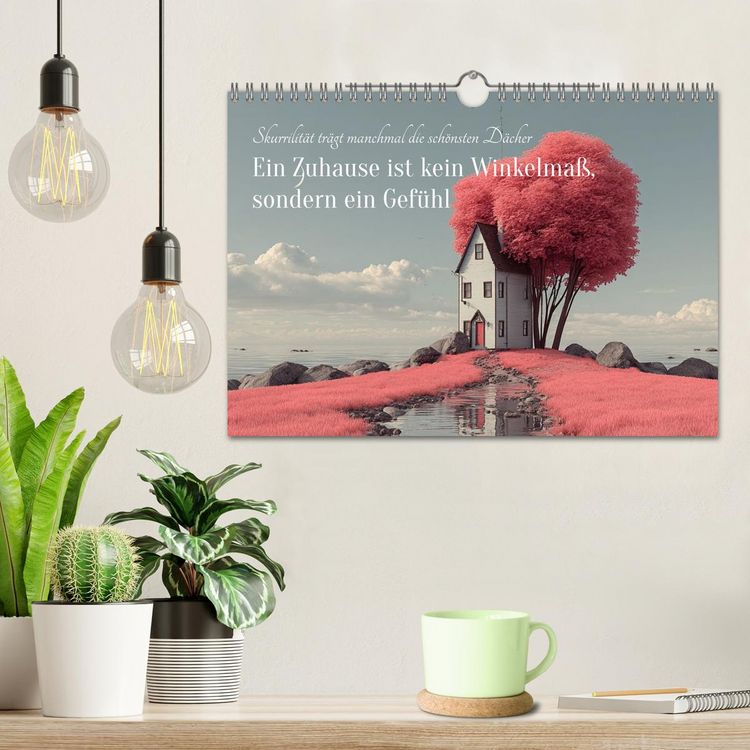 Produktbild: Ein Zuhause ist kein Winkelma&szlig;, sondern ein Gef&uuml;hl (Wandkalender 2026 DIN A4 quer), CALVENDO Monatskalender