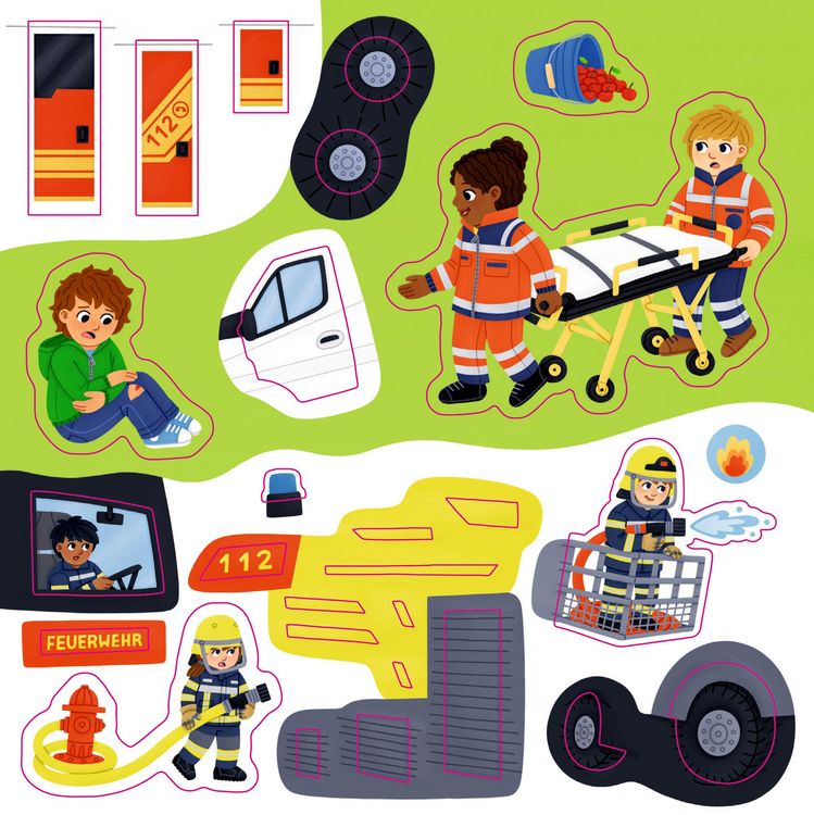 Produktbild: Meine Mini-Stickerwelt: Tatütata (Mini-Künstler)