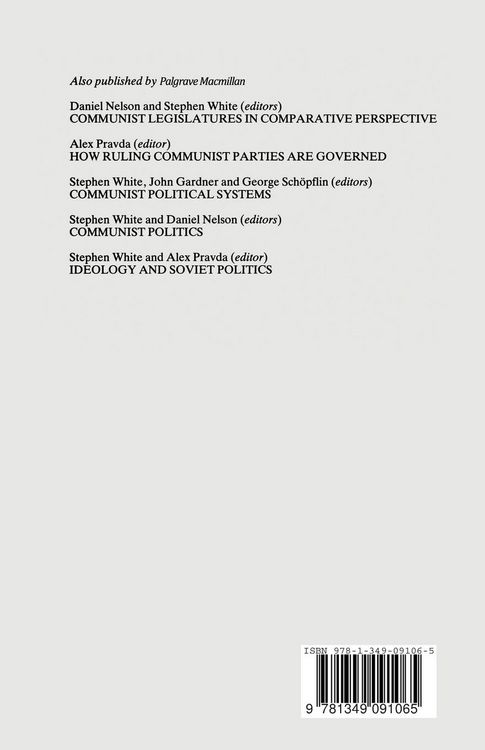 Produktbild: Elite-Mass Relations in Communist Systems