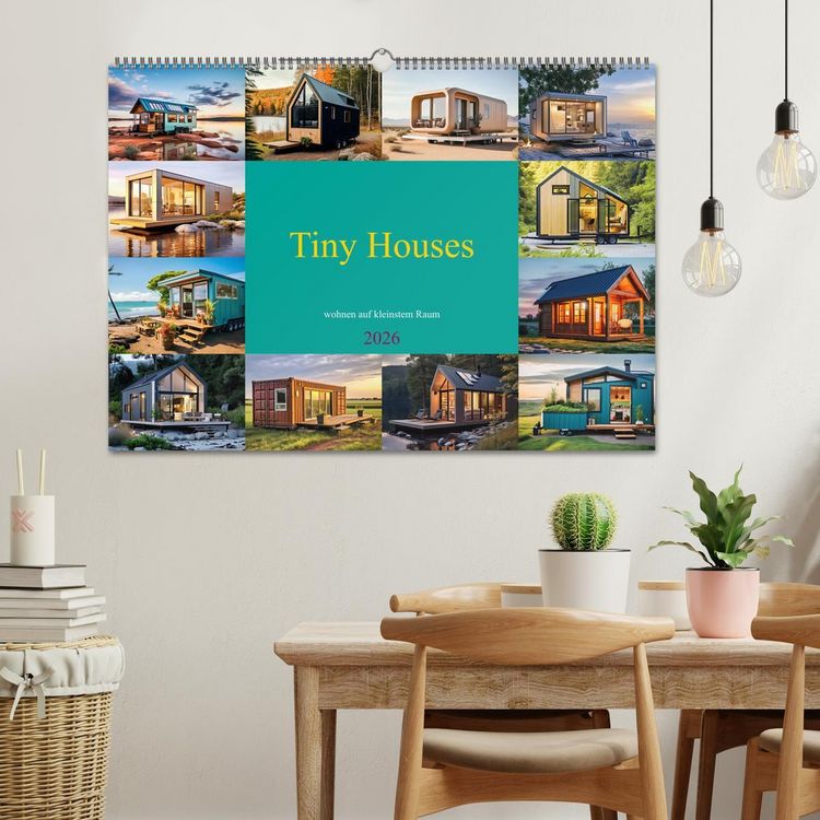 Produktbild: Tiny Houses - wohnen auf kleinstem Raum (Wandkalender 2026 DIN A2 quer), CALVENDO Monatskalender