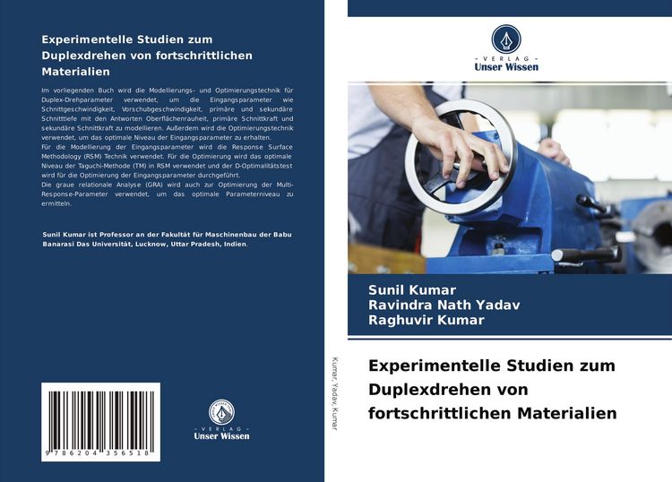 Produktbild: Experimentelle Studien zum Duplexdrehen von fortschrittlichen Materialien