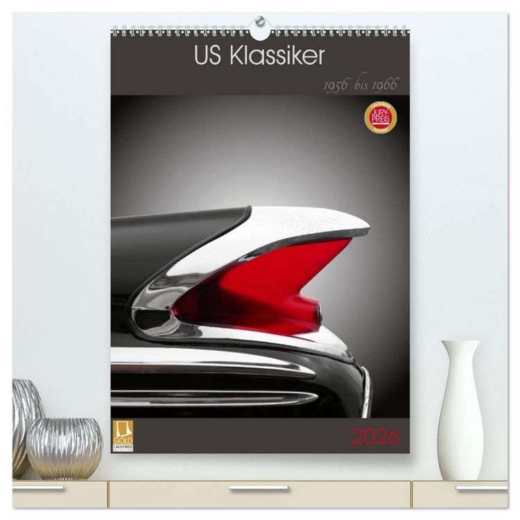Produktbild: US Klassiker 1956 bis 1966 (hochwertiger Premium Wandkalender 2026 DIN A2 hoch), Kunstdruck in Hochglanz