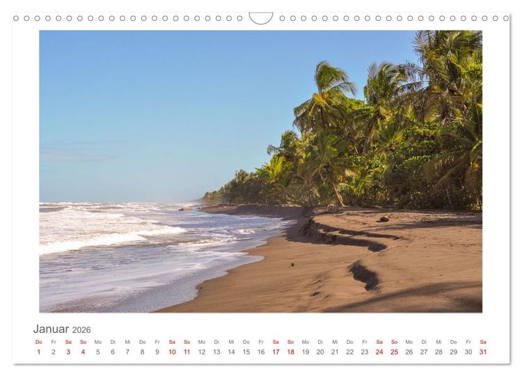Produktbild: Costa Rica - unterwegs mit Julia Hahn (Wandkalender 2026 DIN A3 quer), CALVENDO Monatskalender