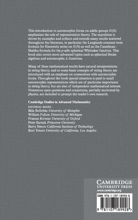 Produktbild: Eisenstein Series and Automorphic Representations