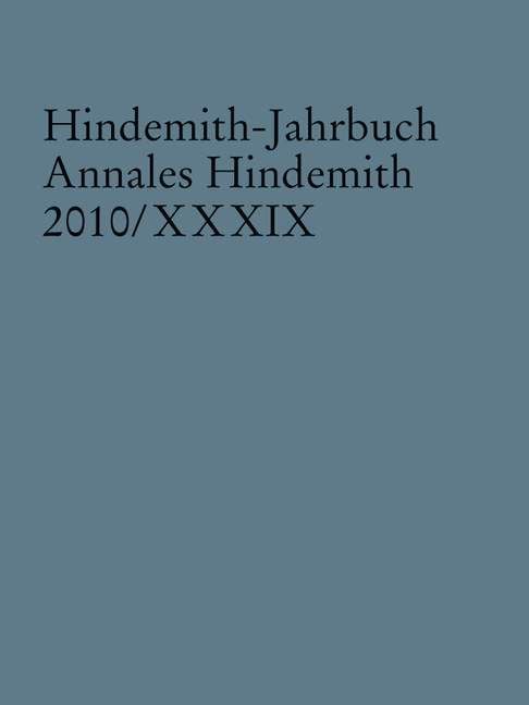 Produktbild: Hindemith-Jahrbuch