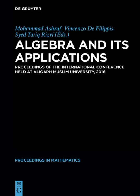 Produktbild: Algebra and Its Applications