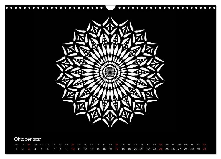 Produktbild: Entspannung und Ruhe durch Mandalas (Wandkalender 2027 DIN A3 quer), CALVENDO Monatskalender