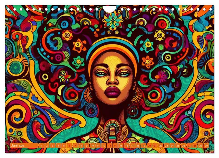 Produktbild: Psychodelic Art (Wandkalender 2026 DIN A4 quer), CALVENDO Monatskalender