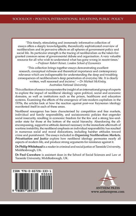 Produktbild: Organising Neoliberalism
