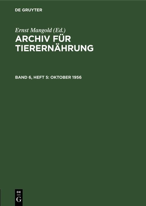 Produktbild: Oktober 1956